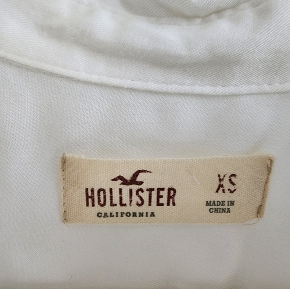 Hollister Floral lace button up shirt. Size Xs Y2K - Picture 7 of 9